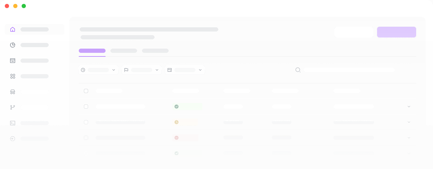 Platform dashboard preview