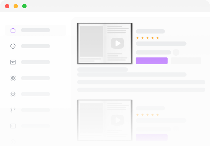 B2C platform dashboard preview